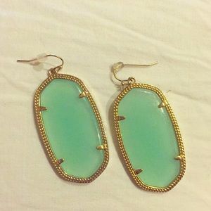 Danielle style Kendra Scott earrings sea foam